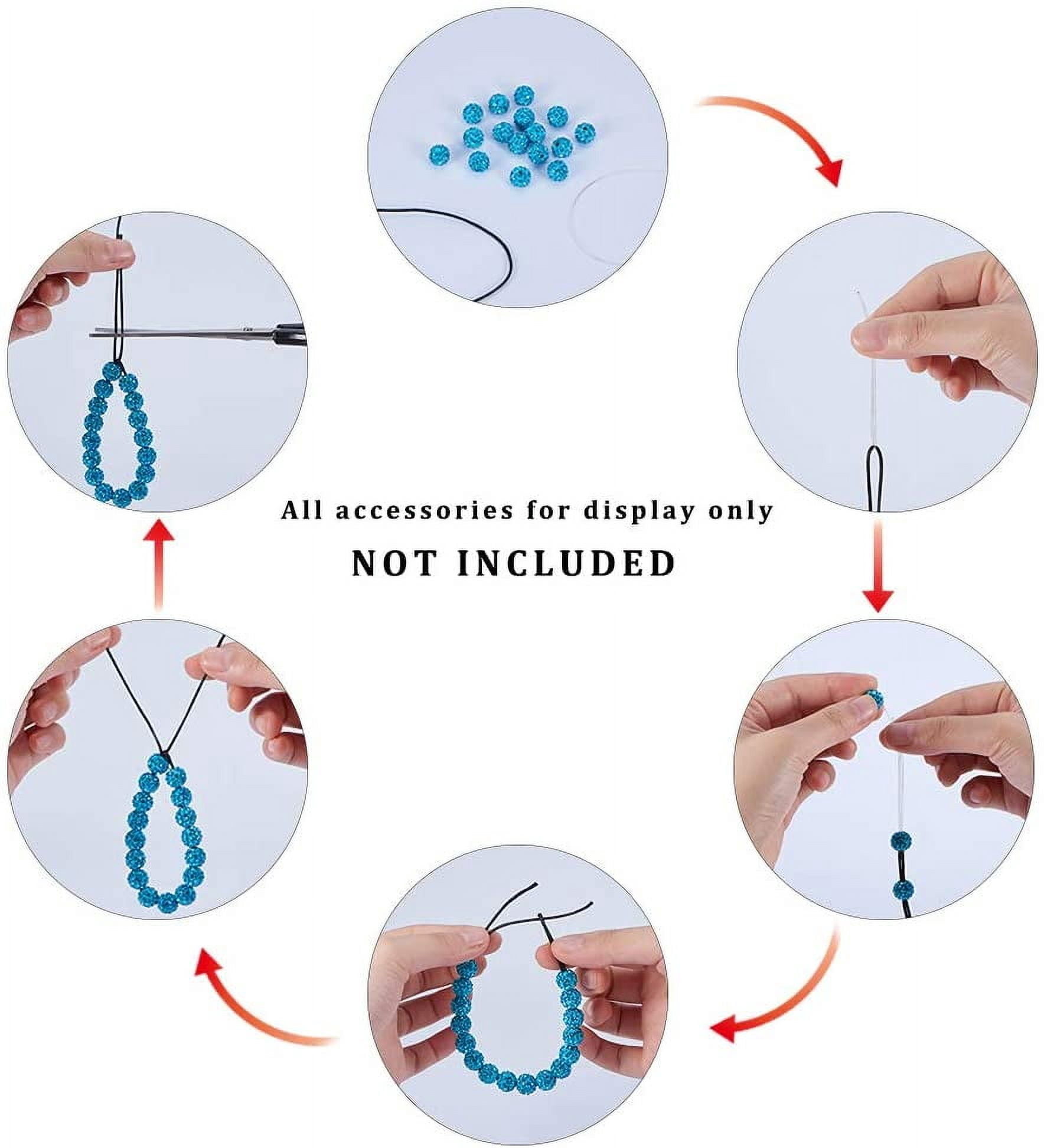 JEWELEADER 20 colors About 650 yard Rattail Nylon Cord 1mm Chinese Knotting Cord Macrame Thread Beading String for DIY Jewellery Making Kumihimo Friendship Bracelets Sewing