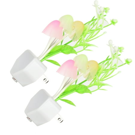 

Energy Saving Lamp 2Pcs Cartoon LED Night Light Lovely Practical Mushroom For Bedroom