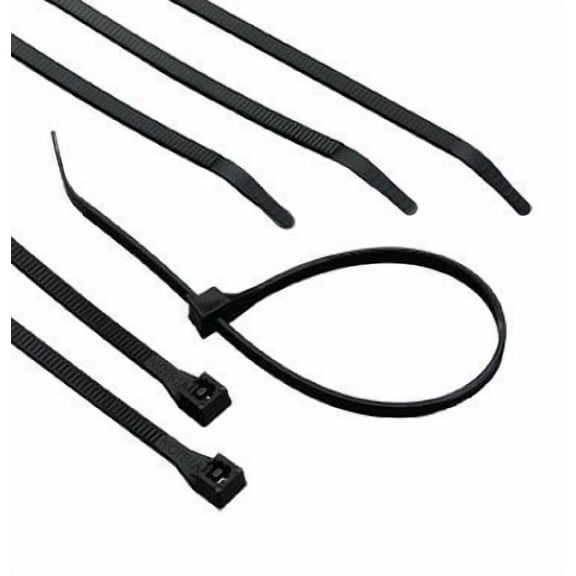 Gardner Bender UV Resistant Cable Ties - Self-Locking, 75 lb, Nylon - 100 Pack, 8" Black