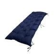 thumbnail image 1 of Cojín de banco cómodo rectángulo para silla de patio muebles de exterior Azul, 1 of 8