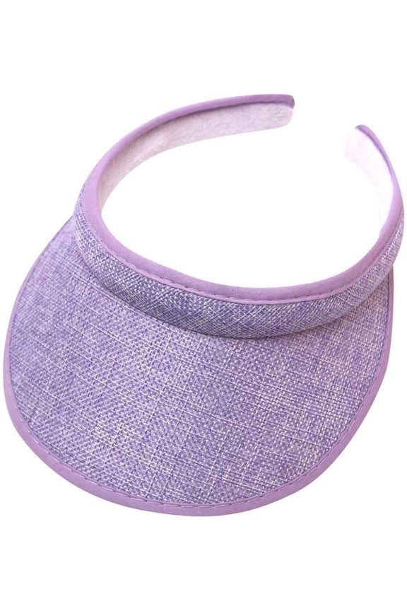 Womens Sun Visor Hats Summer Roll-Up Clip On Wide Brim Visors Sports Running Travel Sunshade Foldable Beach Hats