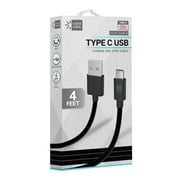 Case Logic CLCPCA101BK 4Ft Flat USB-C 2.0 Charge and Sync Cable