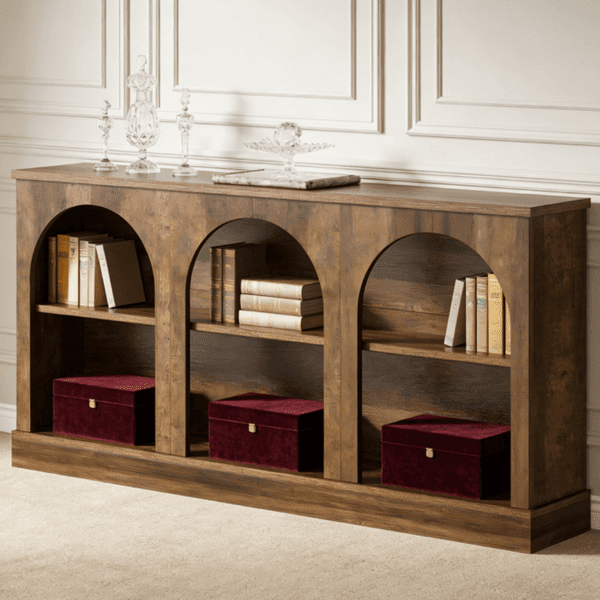 Long Console Table with 1.18" Thick MDF Top Waterproof Scratch Resistant Entryway Table for Foyer Hallway Living Room