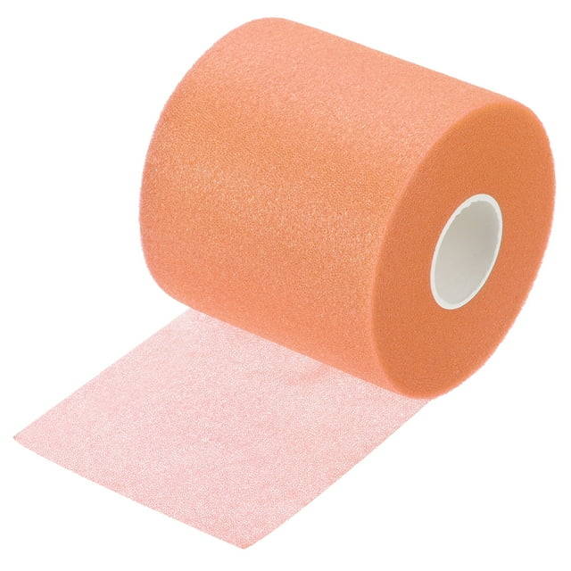 Unique Bargains 30 Yard PU Tennis Badminton Racket Grip Cushion Wrap Tape Backing Film, Orange