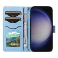 thumbnail image 7 of Allytechgroup For Samsung Galaxy S24 FE Case Wallet, Premium PU Leather Cards Slots Hand Wrist Shoulder Strap Flip Cover Stand Protective Phone Case for Samsung Galaxy S24 FE, Blue, 7 of 7