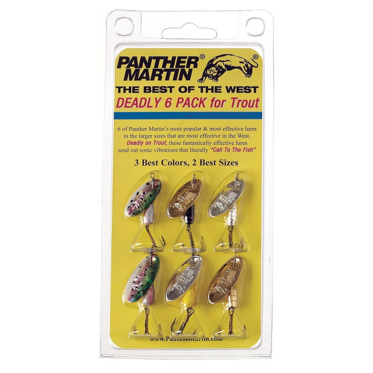 Panther Martin Best of the West Trout Freshwater Fishing Lures 6pk