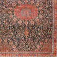 thumbnail image 1 of Ahgly Company Indoor Square Traditional Saffron Red Medallion Area Rugs, 6' Square, 1 of 6