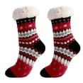 thumbnail image 2 of WREESH Women Fashion Christmas Stockings Long Socks Running Socks Winter Super Soft Warm Cozy Fuzzy Fleece-Lined Grippers Slipper Socks A, 2 of 4