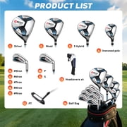 Teen Golf Club Set for Ages 13–16 – Complete Youth Golf Set with Driver, Hybrid