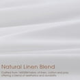 thumbnail image 5 of EcoNesxp Ensemble de Pièces pour Salon Chambre Beau Lin Semi-Transparent Naturel Rideaux Texturés Snow White Filtrant la Lumière Intimité Crochets de Sangle de Ferme avec Ensemble de Rideaux pour Salon, 5 of 5