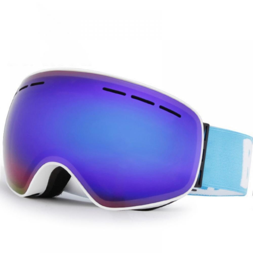 Pro Ski Goggles Double Layers Anti-fog Snowboard Snowmobile Big Ski Mask Glasses 