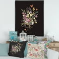 thumbnail image 2 of Designart 'Ancient Floral Summer Wildflowers Arrangement' Traditional Framed Canvas Wall Art Print, 2 of 5