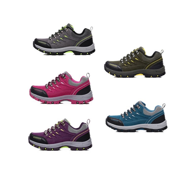 Gray Sport Shoes Outdoor Leather Scrub Waterproof Mountaineering Shoes Women Hiking Boots Gray Sport Shoes Outdoor Leather Scrub Waterproof Mountaineering Shoes Women Hiking Boots