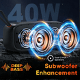 thumbnail image 3 of Bluetooth Speakers with Deep Bass, Wireless Waterproof Speaker for Outdoor and Home, TWS Pairing, 3 of 5