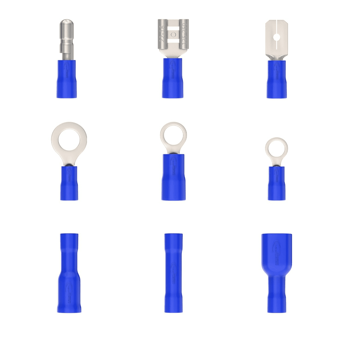700 Pieces Cable Lugs Set, Blade Receptacles, Round Connectors, Ring Terminals and Butt Connectors,700 x Wire Terminals,Blue&Red&Yellow
