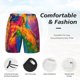 thumbnail image 3 of Balery Colorful Parrot Jungle Dream A Bañador para hombre, shorts de playa de secado rápido con entrepierna y forro de compresión-Large, 3 of 6