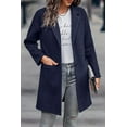 thumbnail image 3 of PRETTYGARDEN Women Plaid Shacket Jacket Trendy Fall Casual Button Wool Blend Tartan Trench Coat Winter Clothing with Pockets, 3 of 10