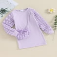 thumbnail image 3 of Automne Hiver Chaud Filles Tricot Princesse Vêtements Duveteux Manches Longues Robe Chandail avec Sac, 3 of 9
