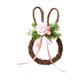 thumbnail image 3 of Corona de Pascua, corona de primavera para puerta de entrada, adorno colgante de temporada artificial Rosa, 3 of 9