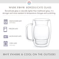 thumbnail image 3 of Tazas de café de vidrio JoyJolt Cadus de doble pared 300 ml, paquete de 2, 3 of 6