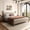 Beige, variant on Brafabhome Queen Bed Frame with Upholstered Headboard, Modern Wood Bed Frame with Solid Wood Posts, No Box Spring Needed, Gray Linen