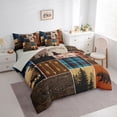 thumbnail image 2 of Feelyou Lodge Cabin Twin Bedding Sets 7pcs, Pine Tree Bedding Comforter Set, 2 of 7