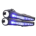 thumbnail image 1 of Luz de manillar azul, 2 luces delanteras para bicicleta, luces LED, intermitentes, luces de posición para bicicletas de 22 mm de diámetro., 1 of 5