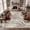 Brown, variant on MICGEEK 5x7 Washable Area Rugs for Living Room, Modern Abstract Printed Rug, Vacuum-Friendly, Non Slip Indoor Rug for Bedroom Dining Room Home Decor Carpet, Gray/Green