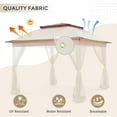 thumbnail image 5 of COOS BAY 11x11 Replacement Gazebo Top with Air Vent Sunshade Polyester Top Cover Only, Beige, 5 of 6