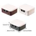 thumbnail image 2 of Billuyoard Caja de organización de medicamentos con cerradura de alta capacidad, refrigerios cuidadosamente ordenados, caja de almacenamiento y Almacenamiento y organización del hogar Marrón, 2 of 6