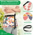 thumbnail image 4 of Yayeee Waist Apron with Pockets for Cooking Waterproof Half Server Aprons, Purple Retro Flower, 4 of 7