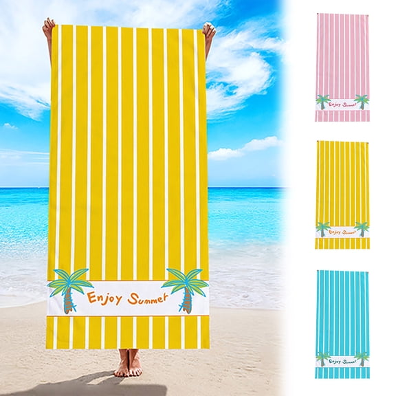 Boovnll Beach Towels, Quick Dry Sand Free Microfiber Oversized Beach Towel Lightweight for Beach Yoga Gym Pool, Beach Accessories, 28x59"