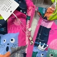 thumbnail image 4 of Usaibhir Girls Cartoon Cat Jackets Spring Zip Kids Hooded Windbreaker for Toddler Pink Light Outwear 2-8T, 4 of 8