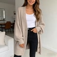 thumbnail image 2 of Likimi Womens Knit Cardigan Button Down V Neck Long Sleeve Solid Color Sweater For Women Winter Warm Comfortable Coat Size One Size, 2 of 5