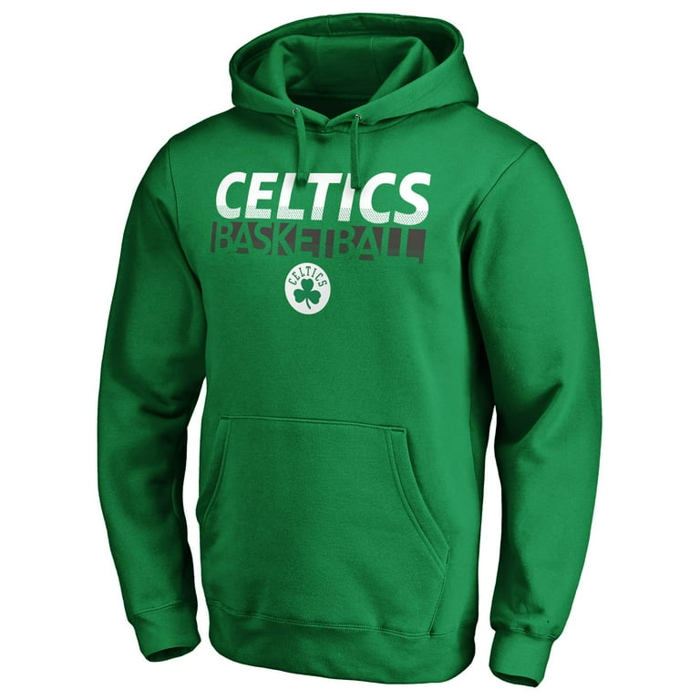 Men s Fanatics Branded Kelly Green Boston Celtics Halftone Baseline Pullover Hoodie Walmart