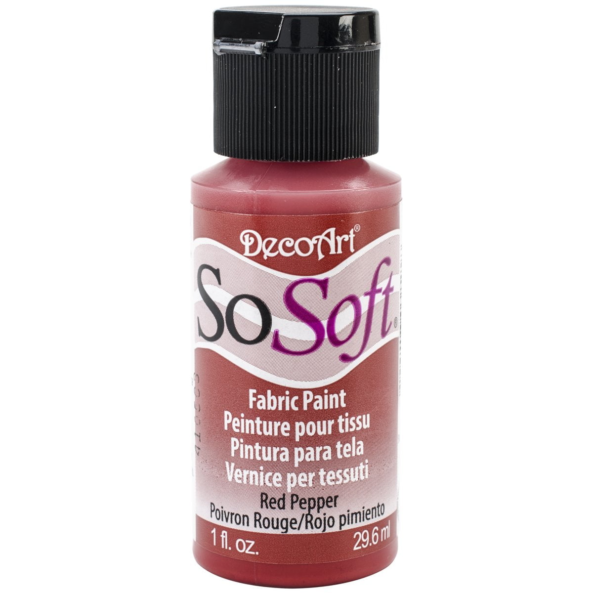 DecoArt SoSoft Fabric Acrylic Paint 1oz-Red Pepper 