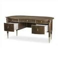thumbnail image 6 of Pemberly Row Modern Transitional Wood Desk in Hazelnut Brown, 6 of 18