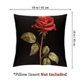 thumbnail image 4 of Red Rose Throw Pillow Case Mysterious Romantic Flowers Pillow Cover Cushion Case Decorations for Sofa Couch Bed Chair, 4 of 7