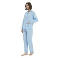 thumbnail image 3 of Kolipajam 100% Cotton Pajamas for Women Long-Sleeve Pjs Cozy Button Down Boyfriend Sleepwear XL, 3 of 6