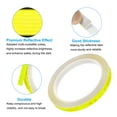 thumbnail image 5 of Uxcell Reflective Tape, High Viscosity Adhesive Tape Outdoor Waterproof Warning Reflective Strip, 1 Set, Yellow, 5 of 6