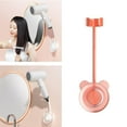 thumbnail image 3 of Support de Sèche-Cheveux Réglable Mains Libres Support de Salle de Bain Auto-Adhésif Sans Perçage Orange, 3 of 8