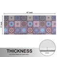 thumbnail image 5 of Kitchen Rugs Sets Of 2,Purple Ethnic Geometric Patchwork Pattern Anti Fatigue Kitchen Mat Rugs Non Slip Washable,Decorative Kitchen Floor Mats for Kitchen,Sink,Laundry,17"X47", 5 of 5