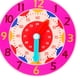 thumbnail image 2 of Reloj Montessori para Material Didáctico para El Tiempo Del (rosa), 2 of 9