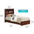 thumbnail image 2 of Glory Furniture Burlington Twin Storage Bed in Cherry, 2 of 2
