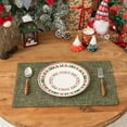 thumbnail image 3 of GHSDFBB Kevin Textile Placemats, Set of 6 Heat-Resistant Placemats for Kitchen Table, Washable Durable Linen Table Mats Woven Placemats (6 Pcs, 13"x19", Peridot Green), 3 of 7