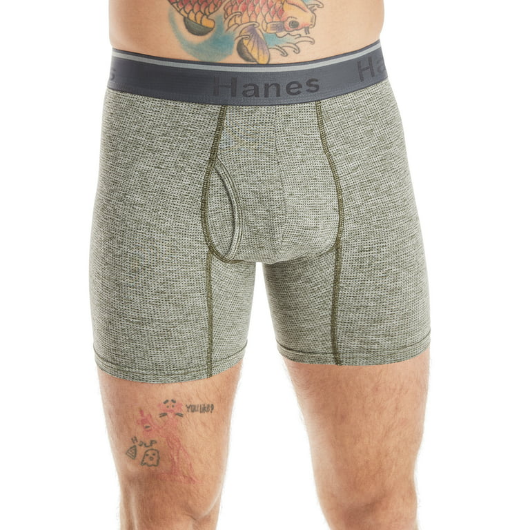 Hanes Men's Comfort Flex Fit Breathable Stretch Mesh Boxer Brief, 3 Pack
