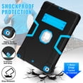 thumbnail image 3 of Heavy Duty Shockproof Case For iPad 7th 8th 9th Generation 10.2 inch with Kickstand, 3 Layer Protection Case Rugged Cover, 3 of 8