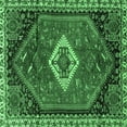 thumbnail image 1 of Ahgly Company Indoor Square Persian Emerald Green Traditional Area Rugs, 8' Square, 1 of 4