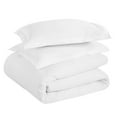 thumbnail image 3 of Superior Fieldstone Embroidered Cotton Duvet Cover Set, King/California King, White/White, 3 of 11