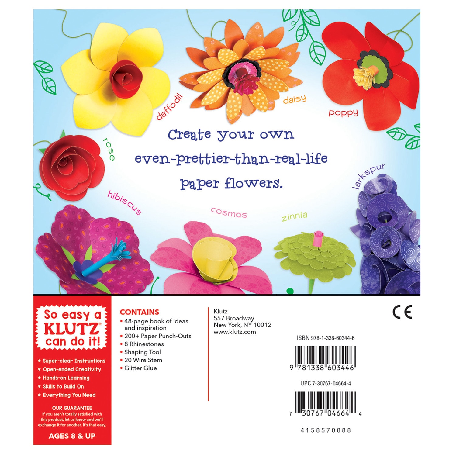 Klutz K860344 Fabulous Flowers - Create Pretty Paper Blossoms 